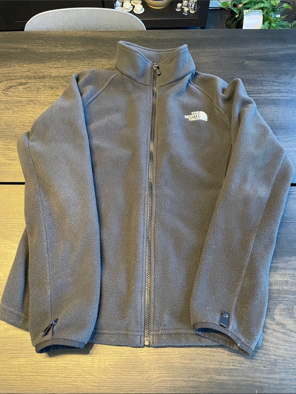 The North Face Charcoal Full-Zip Fleece Jacket